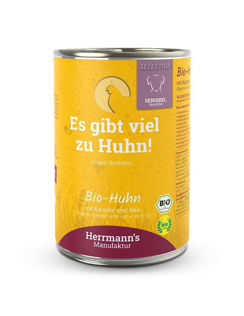 Herrmann's Selection Sensible Bio Huhn mit Karotte & Reis