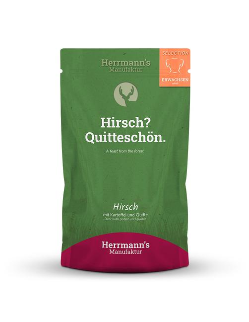 Herrmann's Selection Adult Hirsch mit Kartoffel und Quitte