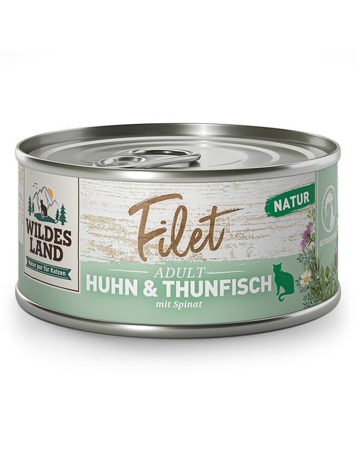 Filet Huhn & Thunfisch mit Spinat 24 x 80 g