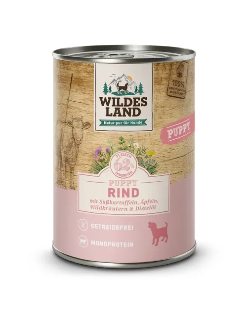 Classic Puppy Rind mit Süßkartoffel 6 x 400 g
