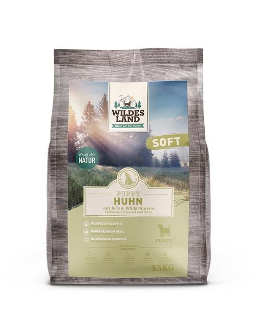 Wildes Land Soft Puppy Huhn mit Reis und Wildkräutern