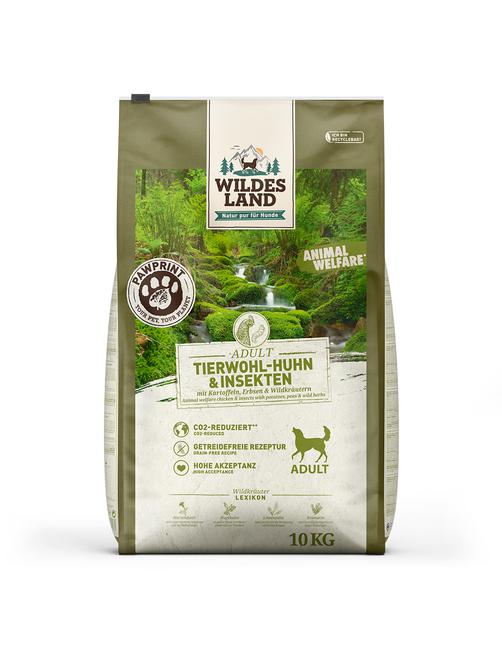 Pawprint Animal Welfare Adult Tierwohl-Huhn & Insekten 10 kg