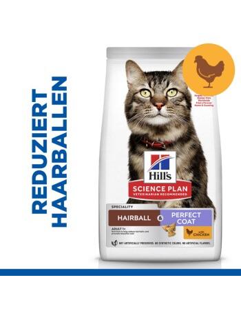 Science Plan Trockenfutter Katze Adult Hairball & Perfect Coat Huhn 2 x 7 kg