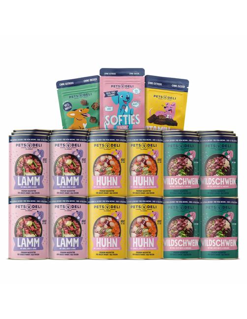 Mix Vorratspaket Nassfutter und Snacks 36 x 800 g