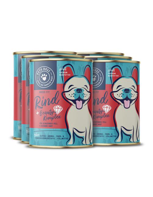 Breed Fit Rind mit Buchweizen, Karotte und Blaubeere 6 x 400 g