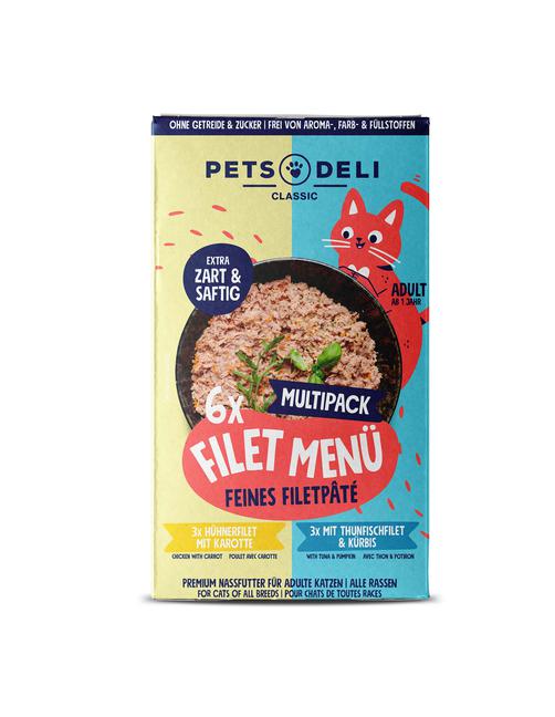 Pets Deli Multipack Hühnerfilet, Putenfilet & Thunfisch