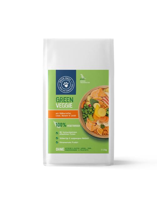 Green Veggie mit Süßkartoffel, Linse, Banane & Leinöl 2 kg