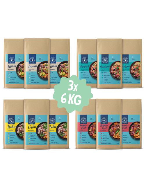 Super Sparpaket 3x6Kg Sortenrein 3 x 6 kg