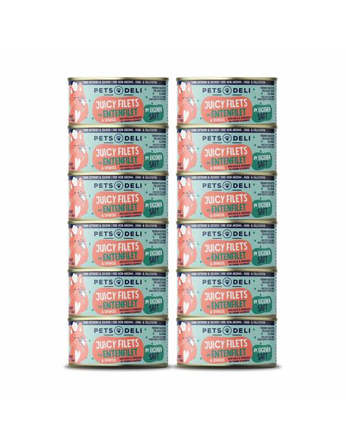 Juicy Filets Ente mit Spargel 12 x 70 g