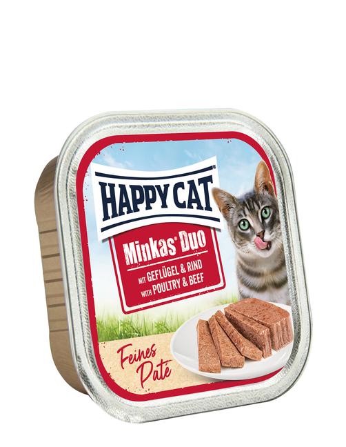 Minkas Duo Geflügel & Rind Paté 16 x 100 g