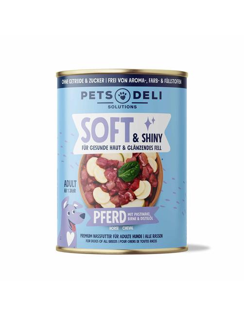 Soft & Shiny Pferd mit Pastinake, Birne & Distelöl 400 g