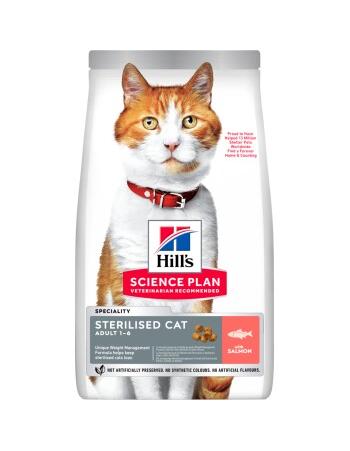 Science Plan Trockenfutter Katze Adult, Sterilised Lachs 2 x 10 kg