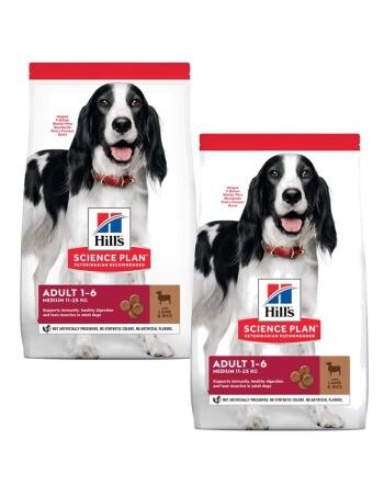 Science Plan Medium Adult 1-6 Lamm und Reis 2 x 14 kg