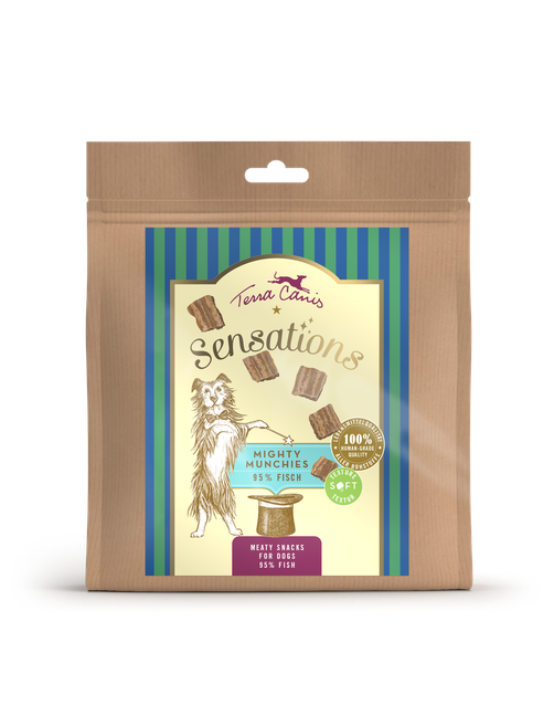 Terra Canis Sensations | Sensations Mighty Munchies, Heimischer Süßwasserfisch Fisch
