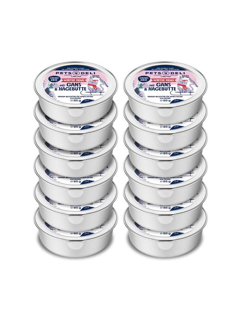 Limited Edition Winter Menü mit Gans und Hagebutte 12 x 85 g