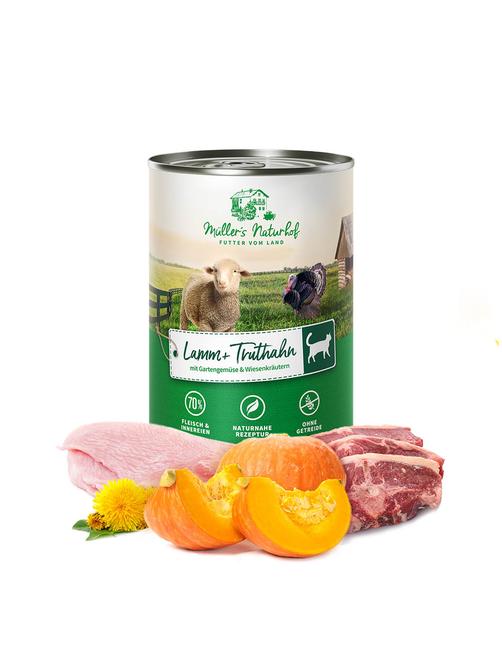 Traditionell Lamm und Truthahn 6 x 400 g