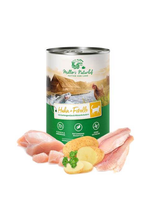 Traditionell Huhn & Forelle 6 x 400 g
