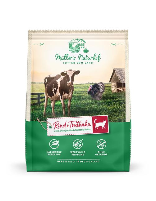 Müller's Naturhof Getreidefrei Rind und Truthahn