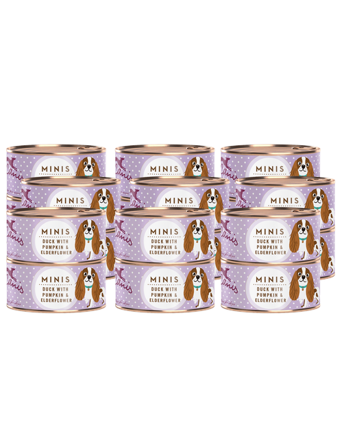 Minis | Ente mit Kürbis, Erdbeere und Holunder 18x 100g - En 1,8 kg