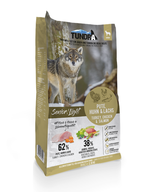 Senior/Light Pute, Huhn & Lachs 3,18 kg