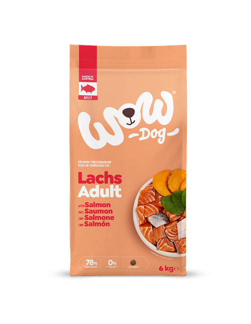 Adult Lachs mit Spinat und Süßkartoffel 6 kg