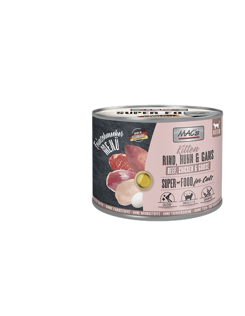 Cat Feinschm. Kitten Rind, Huhn & Gans 1,2 kg