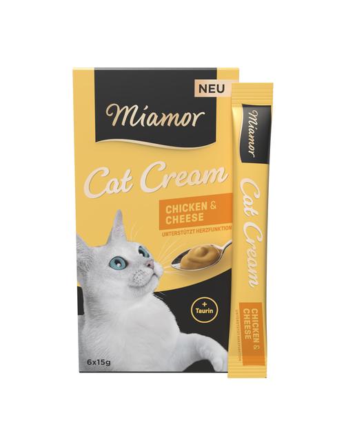 Cat Cream Huhn & Käse - Sparpaket 24 x 15 g