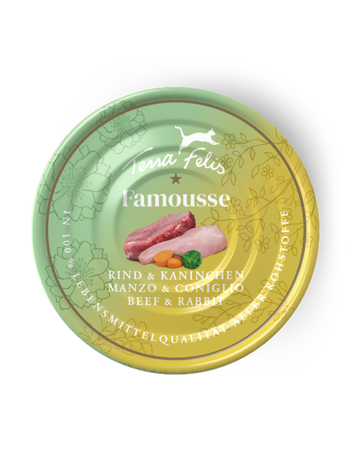 Famousse | Rind & Kaninchen Es/Fr 12x 80g - Es 960 g