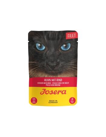 Nassfutter Katze, Adult, Filet, Huhn mit Rind 16 x 70 g