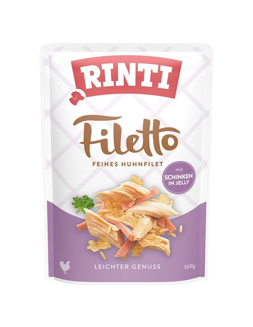 Sparpaket Filetto Pouch in Jelly Huhn mit Schinken 48 x 100 g