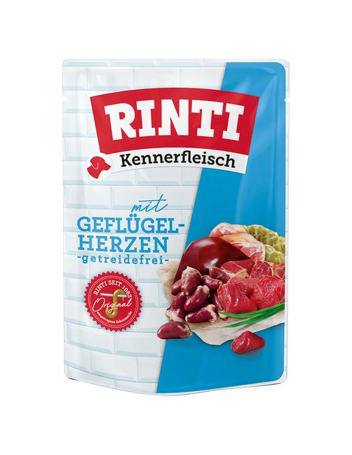 Sparpaket Kennerfleisch Pouches Geflügelherzen 10 x 400 g