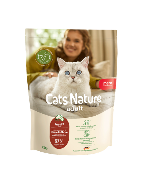 Insektenprotein Cats Nature Insekt 4 x 2 kg