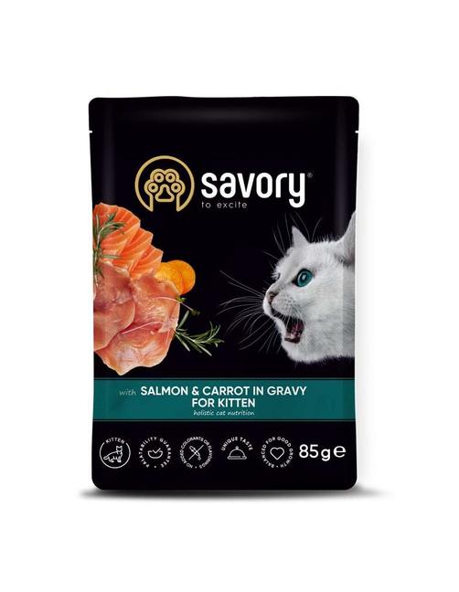 Lachs & Karotten in Soße - Kitten 12 x 85 g