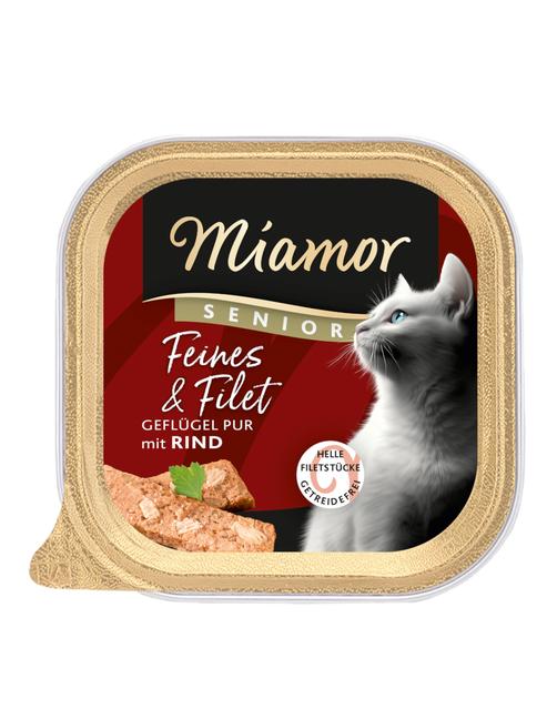 Sparpaket Feines & Filet Senior Geflügel Pur & Rind 16 x 100 g