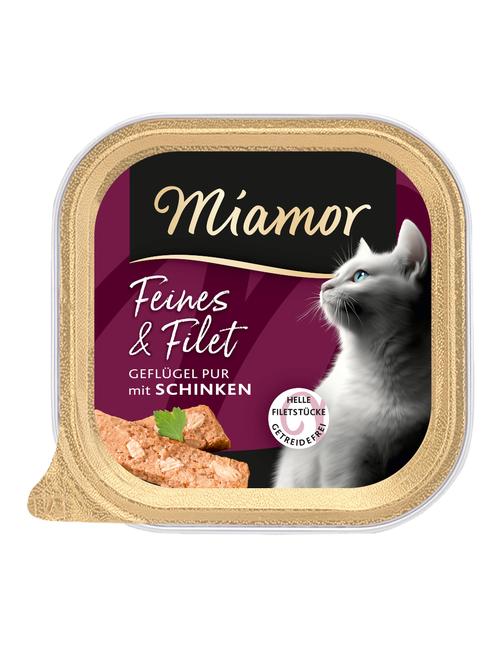 Feines & Filet Geflügel Pur & Schinken 32 x 100 g