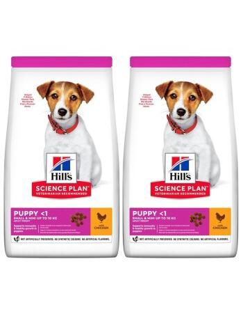 Science Plan Trockenfutter Puppy, Small & Mini, mit Huhn 2 x 6 kg