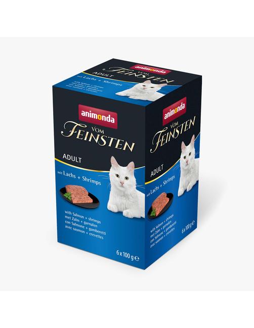 Adult mit Lachs + Shrimps 6 x 100 g