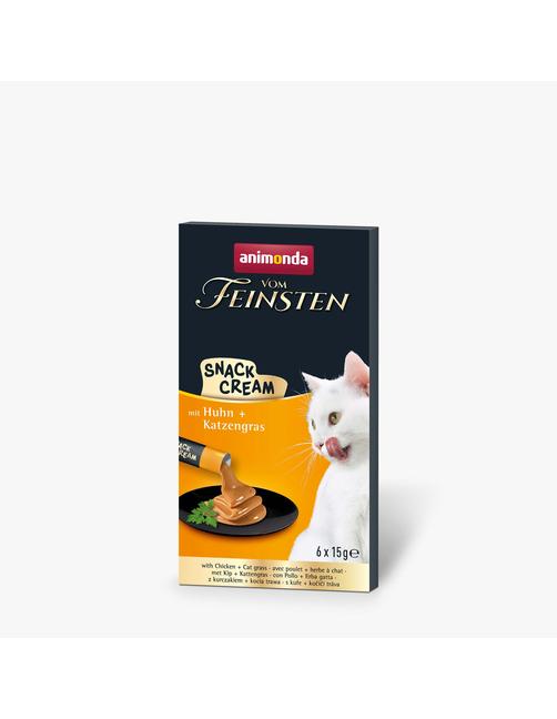 Adult Snack-Cream mit Huhn + Katzengras 6 x 15 g
