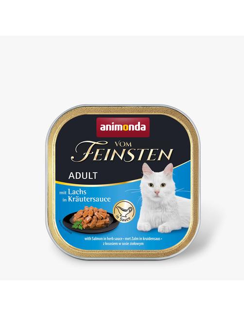 Vom Feinsten Adult in Sauce mit Lachs in Kräutersauce 32 x 100 g