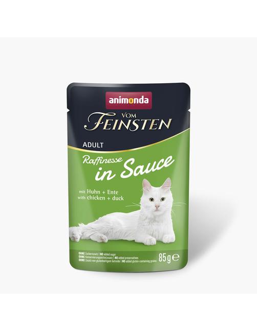 Vom Feinsten Adult Raffinesse in Sauce mit Huhn + Ente 24 x 85 g