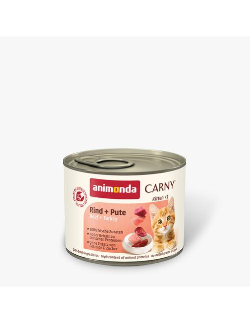 Carny Kitten Rind + Pute 12 x 200 g