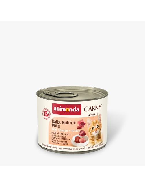 Carny Kitten Kalb, Huhn + Pute 12 x 200 g