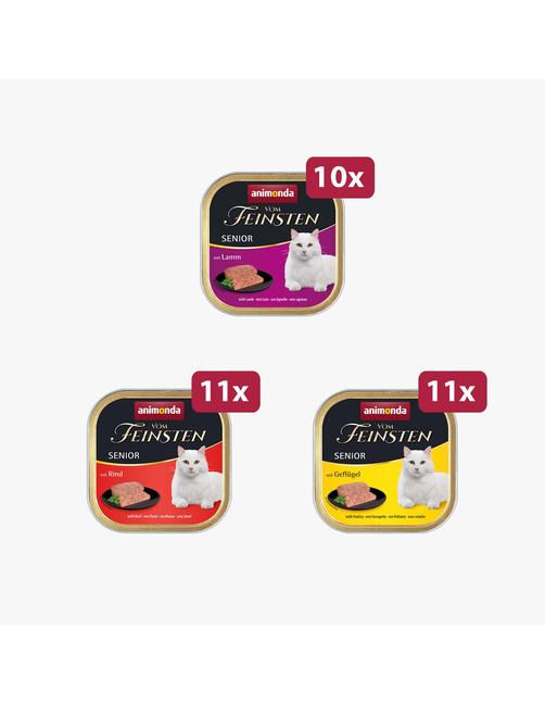 Vom Feinsten Senior Vielfalt für Ältere Katzen 32 x 100 g