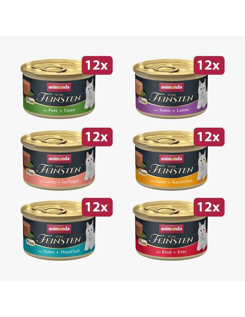 Vom Feinsten Adult Mousse Mousse-Viefalt 72 x 85 g