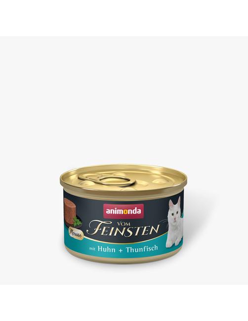 Vom Feinsten Adult Mousse mit Huhn + Thunfisch 12 x 85 g