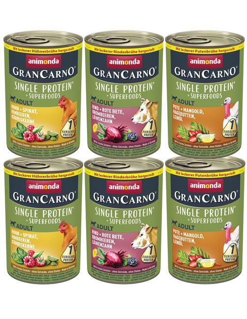 Grancarno Adult Superfoods Variation 6 x 400 g