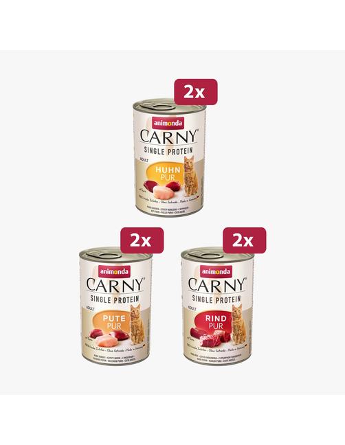 Carny Adult Single Protein Pur Mix 6 x 400 g