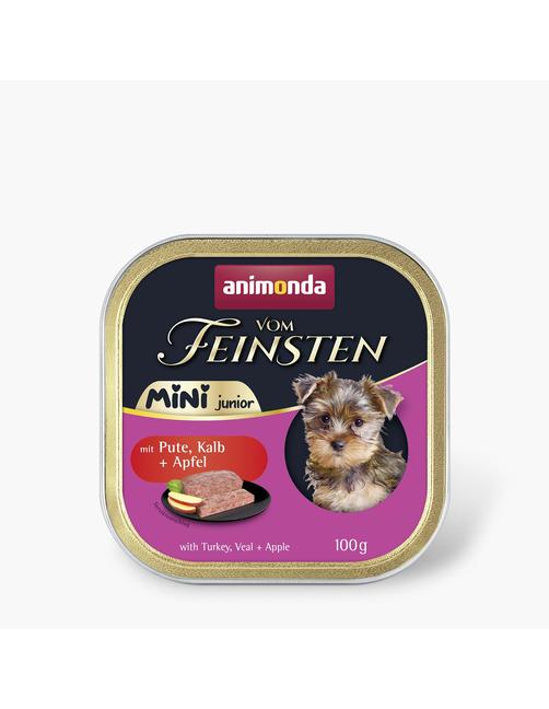 Vom Feinsten Junior Mini mit Pute, Kalb + Apfel 32 x 100 g