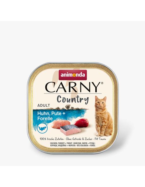 Carny Adult Country Huhn, Pute + Forelle 32 x 100 g