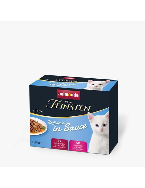 Vom Feinsten Kitten Raffinesse in Sauce Kitten 8 X 85g Mixpack 8 x 85 g